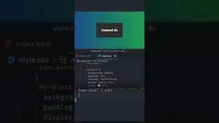 CSS for beginners: How to center a div 🔳 #shorts