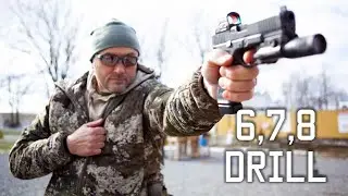 Shooting Drill:  6 7 8 Drill | One Handed Shooting When Injured | Tactical Rifleman