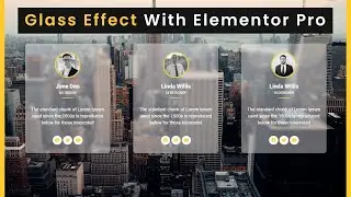 Glass Effect in Elementor Pro | Glassmorphism effect | Elementor Pro tutorial  2021