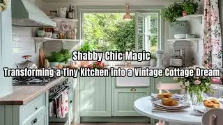 Shabby Chic Magic: Transforming a Tiny Kitchen into a Vintage Cottage Dream