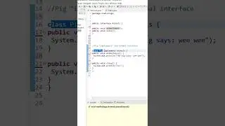 interface in java example #youtubeshorts #shorts #coding