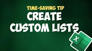 Create custom lists in Excel 