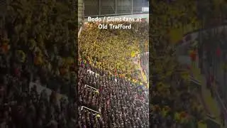 Bodo Glimt fans at Old Trafford in there match with Man United 🎥 : Eli_Ayton  #manutd #bodoglimt