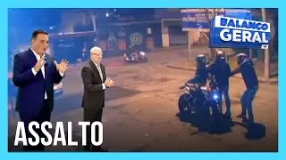 No estúdio virtual do Balanço Geral, Gottino e Lombardi analisam tentativa de roubo a moto