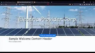 Electric Billing Management System in PHP and SQLite DEMO