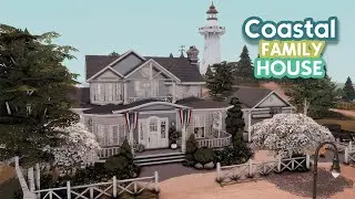 Coastal Family house / the Sims 4 speed build