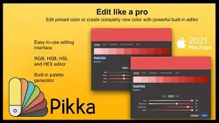 Pikka - Color Picker 2021 for Mac | Interface & Workspace Quick View