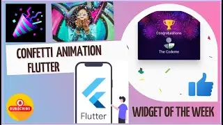 Flutter Animation (Confetti Animation). Flutter Widget of the week. Flutter Dart Programing Tutorial