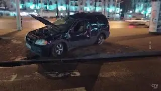 ПЬЯНЫЙ ВОДИТЕЛЬ ЗА РУЛЁМ в Ночной РИГЕ!