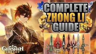 ZHONGLI - COMPLETE GUIDE - 4★/5★ Weapons, Artifacts, Builds & Comp Showcase | Genshin Impact