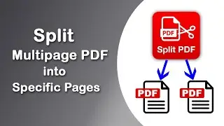 How to split a large multipage PDF files into specific pages|| PDF Tips And Tricks