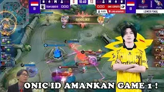 ONE SIDED GAME ! ONIC ID AMANKAN GAME 1 DI LOWER BRACKET FINAL ! #mlbb #mlbbidcreator