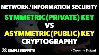 Symmetric Key Cryptography VS Asymmetric Key Cryptography | Private vs Public Key Cryptography