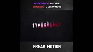 After Effects Tutorial - Glitch Text animation - After Effects #shorts