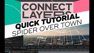 Quick ConnectLayers Pro tutorial : Spider over town