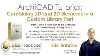 ArchiCAD Tutorial | Custom Objects Pt. 3 - Combine 2D & 3D; Interactive Schedule Subtypes