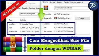 Cara Memperkecil Ukuran File dan Folder Dengan Winrar | Compress File and Folder Using Winrar