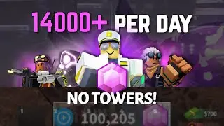 How to Grind Gems EASILY (No Towers) in Tower Defense Simulator (Roblox)