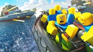 WAR DECLARED... Fighting The CHAOS LEGION in Roblox Navy Simulator ft. @TankFish69