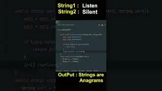Java Program to Calculate Strings are Anagram or Not ? 🔥🔥