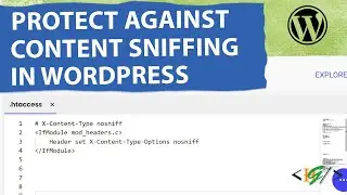 How to Protect Against Content Sniffing using Htaccess in WordPress