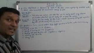 Files in c | File Handling(fopen(),fclose(),fgetc(),fgets(),fputc(),fputs(),fprintf(),fscanf()) | C