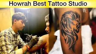 ট্রাইবাল সিংহ ট্যাটু 🦁 Tribal Lion Tattoo Design 🔥 Howrah Best Tattoo Studio