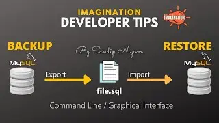 How to Backup MySQL Database Using Command Line | How to Restore MySQL Database