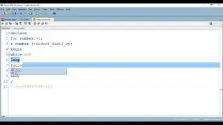 Oracle PL/SQL - Faktorialın hesablanması