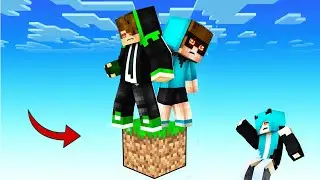 KAAN VE EFE TEK BLOKTA! - Minecraft