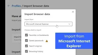 Microsoft Edge | How to import data in Microsoft Edge