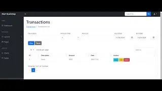 Transaction Listing with Pagination & Filters - Java Spring Boot Tutorial 