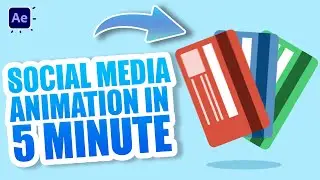 Create Social Media Animation in 5 Minute | After Effects Tutorials