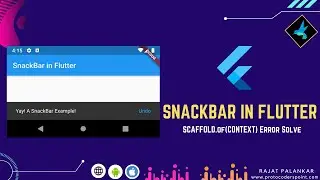 Flutter snackbar   scaffold off context error solution