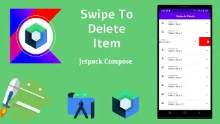 How to implement Swipe to Delete Item in Jetpack Compose | Android | Kotlin | Make it Easy