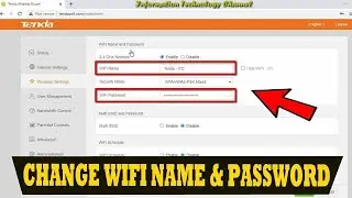How to Change WiFi Name and Password in Tenda WiFi Router