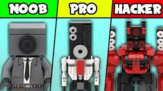 LEGO Speakerman (Skibidi Toilet) - Noob vs Pro vs Hacker