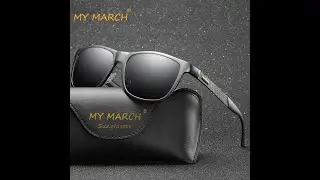 Mymarch винтажные брендовые дизайнерские мужские поляризованные солнцезащитные очки ретро квадратные