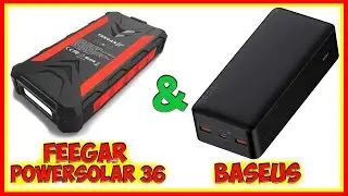 Тест ёмкости двух павербанков (power bank) спустя 2 лет эксплуатации. Feegar PowerSolar 36 и Baseus.