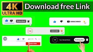 Top 5 Subscribe Button Green Screen | Green Screen subscribe button |👉No Copyright Free Download