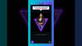 Neon Triangle Popout Effect in Canva 🔥