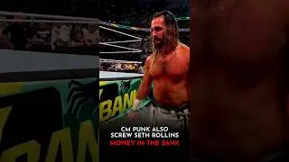 Seth Rollins angry on Cm Punk at money in the bank 