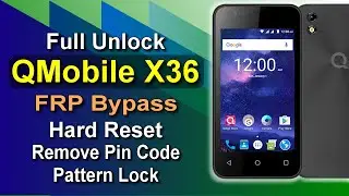 QMobile X36 FRP Bypass, Qmobile X36 hard reset, Qmobile factory reset With CM2, Qmobile x36 Boot Key