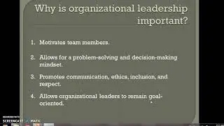 Organizational Leadership