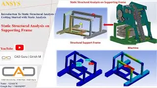 Introduction to Structural Analysis | Static Structural Analysis on Structural Frame using ANSYS