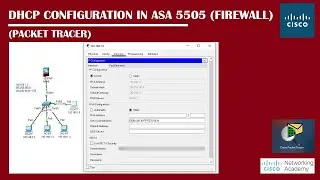 DHCP Configuration in ASA 5505 in Packet Tracer | Networking Academy | 