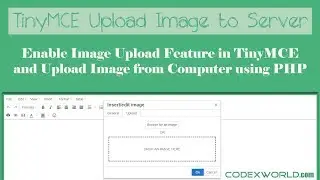 How to Upload Image in TinyMCE Editor using PHP