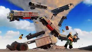 Realistic Tornado Destruction/Survival 😱 Teardown
