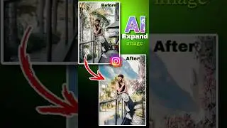 Ai image expand adobe firefly || Instagram new ai photo trend #photoediting #adobefirefly