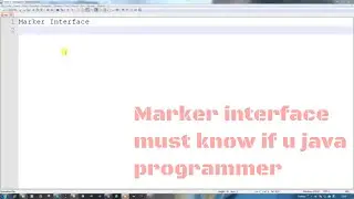 Marker Interface in Java